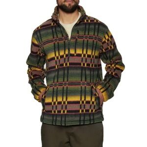 BILLABONG Boundary Mock Neck Fleece‎ L Mens Pullover Sweater GUC